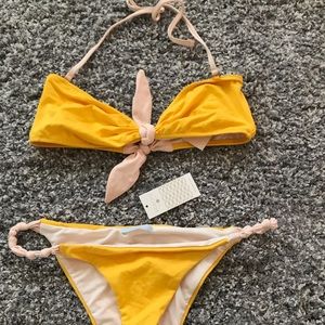 Eberjey yellow bikini swimsuit